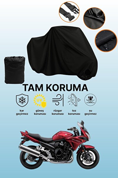 dokaca غطاء محرك متوافق مع سوزوكي GSF 600 Bandit S باللون الأسود، غطاء واقي، ...