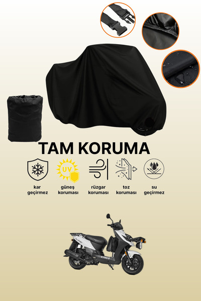 dokaca Black Rear Bag and Lock Mismatched Kymco Agility Carry 125I Compatible...