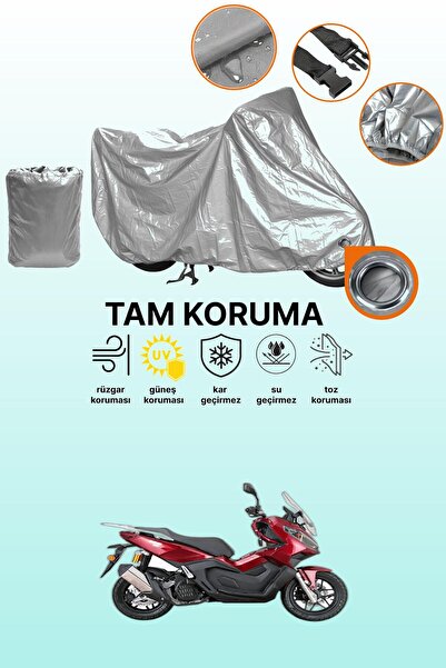 dokaca Gray Lock Compatible Kanuni Seha 250 Compatible Motorcycle Cover, Prot...