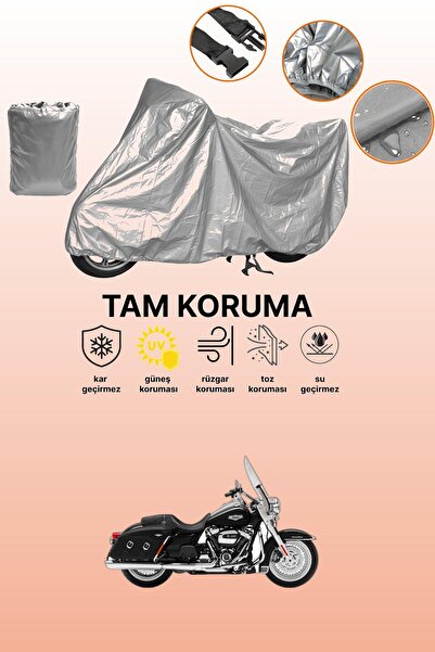 dokaca غطاء دراجة نارية رمادي اللون من هارلي-ديفيدسون رود كينج كلاسيك FLHRCI،...