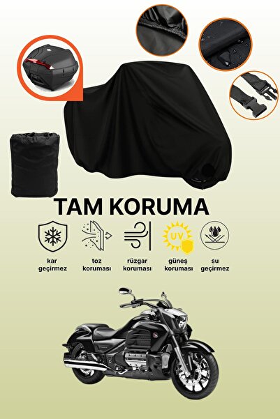 dokaca حقيبة خلفية سوداء متوافقة مع قماش الدراجة النارية هوندا فالكيري F6C، غ...