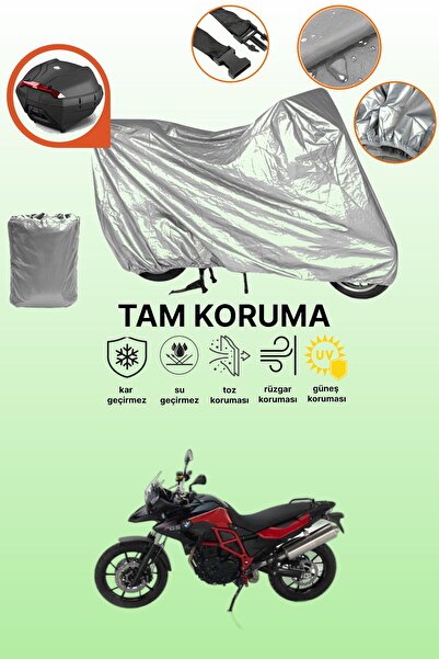 dokaca Gray Rear Bag Compatible Bmw F 700 Gs Compatible Motorcycle Tarpaulin,...