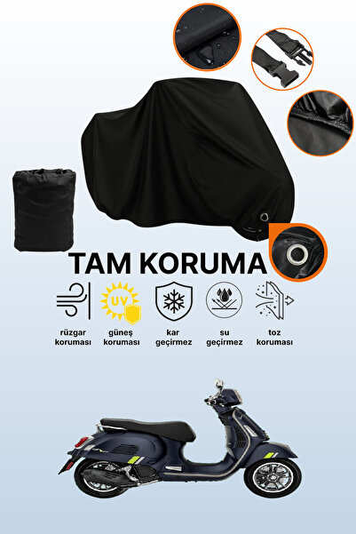 dokaca غطاء دراجة نارية متوافق مع Vespa GTS 125 Supertech من Black Lock، غطاء...