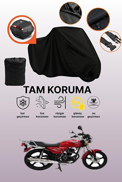 dokaca Black Rear Bag Compatible Mondial 150 Mg King Compatible Motorcycle Ta...