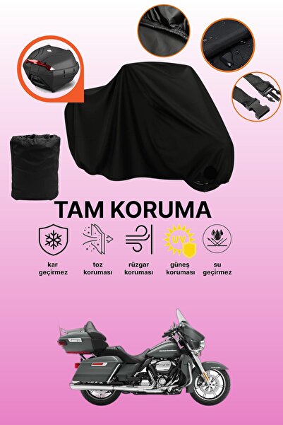 dokaca حقيبة خلفية سوداء متوافقة مع دراجة نارية هارلي ديفيدسون ألترا ليمتد من...