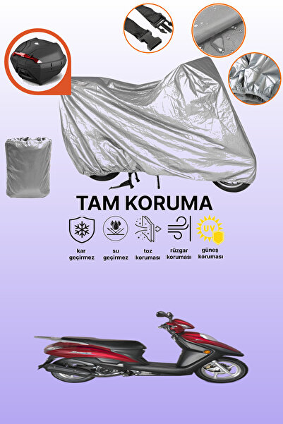 dokaca Gray Rear Bag Compatible Haojue Vh 125 Compatible Motorcycle Tarpaulin...