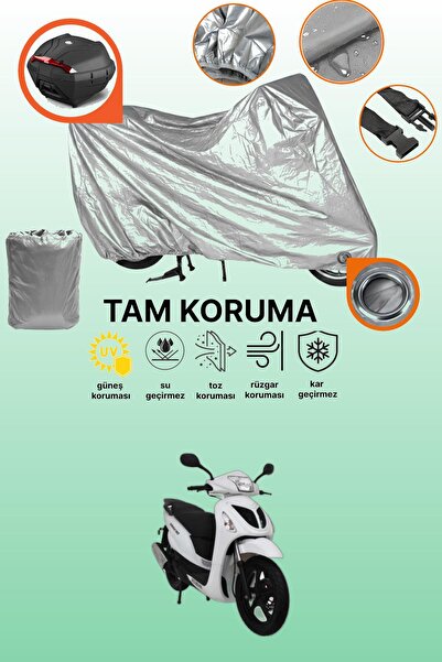 dokaca حقيبة خلفية رمادية اللون ومتوافقة مع قماش الدراجة النارية مونديال 150 ...