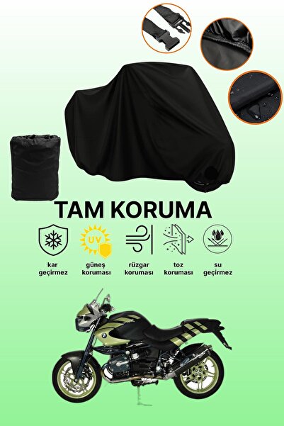dokaca Black Tail Bag and Lock Incompatible Bmw R 1150 R Compatible Motorcycl...