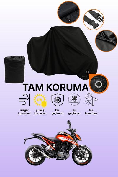 dokaca مظلة دراجة نارية متوافقة مع KTM 250 Duke ABS متوافقة مع القفل الأسود