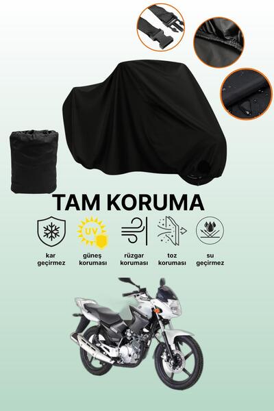 dokaca غطاء محرك ياماها YBR 125 ESD أسود متوافق، غطاء واقي، غطاء للدراجات الن...
