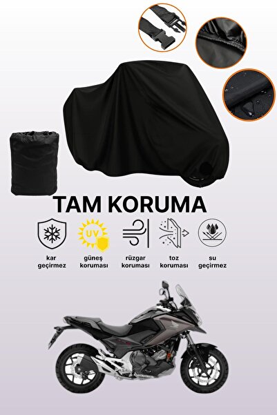 dokaca غطاء محرك متوافق مع هوندا NC 750 X باللون الأسود، غطاء واقي، غطاء للدر...