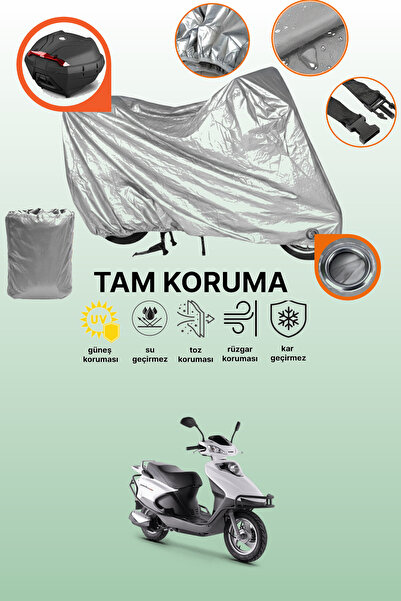 dokaca Gray Lock and Tail Bag Compatible Rks Rocca 100 Max Compatible Motorcy...
