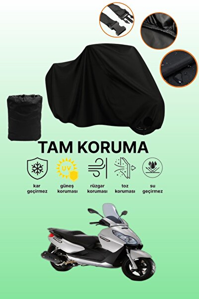 dokaca غطاء محرك متوافق مع بياجيو X7 EVO 300 باللون الأسود، غطاء واقي، غطاء ل...