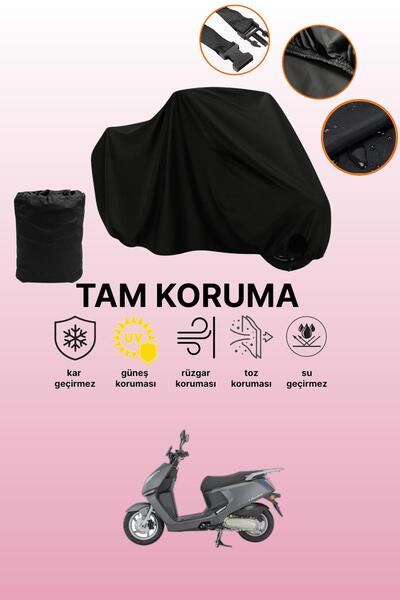 dokaca Black Mondial 125 Lavinia Pro Compatible Motorcycle Cover, Protective ...