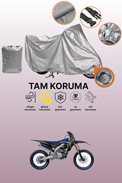 dokaca غطاء محرك متوافق مع Yamaha YZ 450 F، غطاء واقي متوافق مع اللون الرمادي