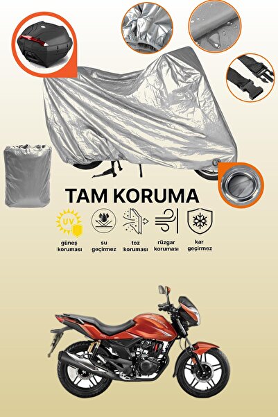 dokaca حقيبة خلفية رمادية اللون ومتوافقة مع قماش دراجة نارية متوافق مع هيرو ث...