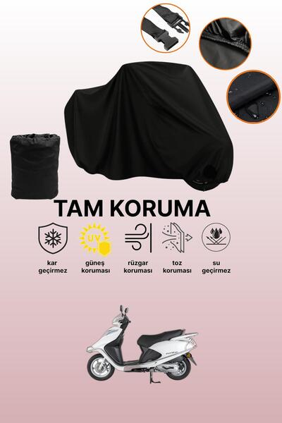 dokaca Black Mondial Fury 110I Compatible Motorcycle Cover, Protective Cover,...