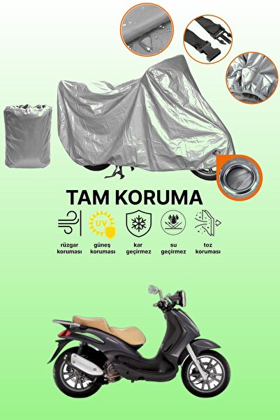 dokaca غطاء محرك متوافق مع بياجيو بيفرلي 250، غطاء واقي متوافق مع اللون الرمادي