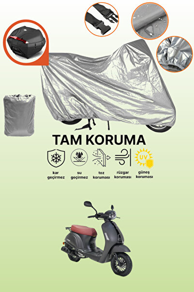 dokaca Compatible with Gray Rear Bag Kuba Valentin.O 50 Compatible Motorcycle...