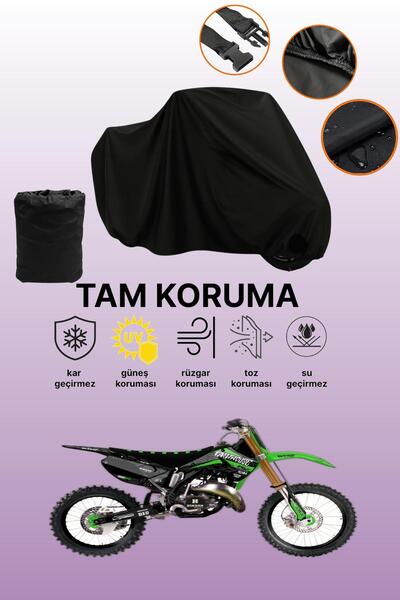 dokaca Black Kawasaki Kx 125 Compatible Engine Cover, Protective Cover, Motor...