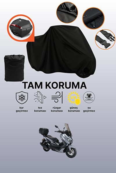 dokaca حقيبة خلفية سوداء متوافقة مع قماش دراجة نارية متوافق مع Kuba Novax 200...