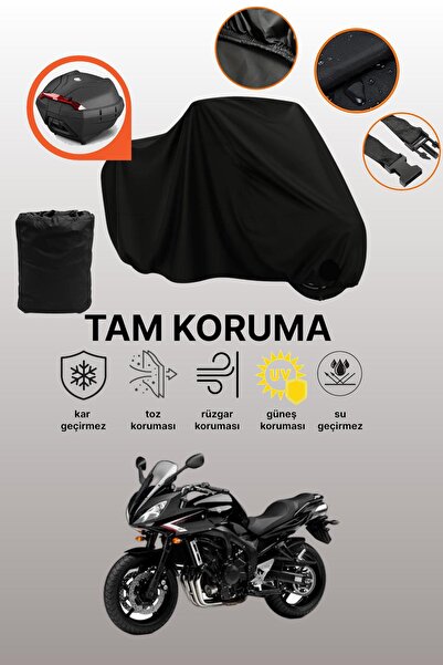 dokaca حقيبة خلفية سوداء متوافقة مع ياماها FZ6 فازر، قماش دراجة نارية متوافق ...