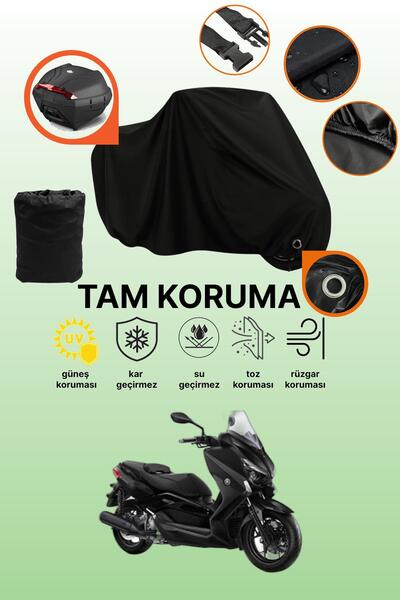 dokaca Siyah Kilit Ve Arka Çanta Uyumlu Yamaha X-Max 250 Iron Max ABS Uyumlu ...