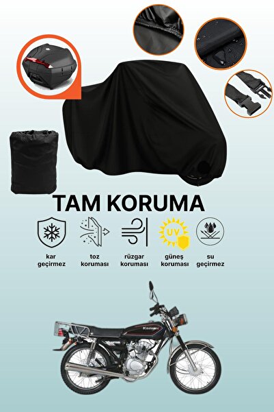 dokaca حقيبة خلفية سوداء متوافقة مع كانوني بريتون 125، غطاء دراجة نارية متواف...