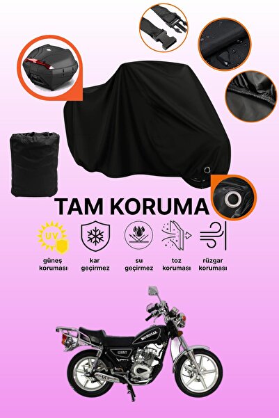 dokaca Black Lock and Tail Bag Compatible Mondial 125 Kt Compatible Motorcycl...