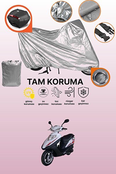 dokaca Gray Lock and Tail Bag Compatible Kuba Hasat 100 Compatible Motorcycle...
