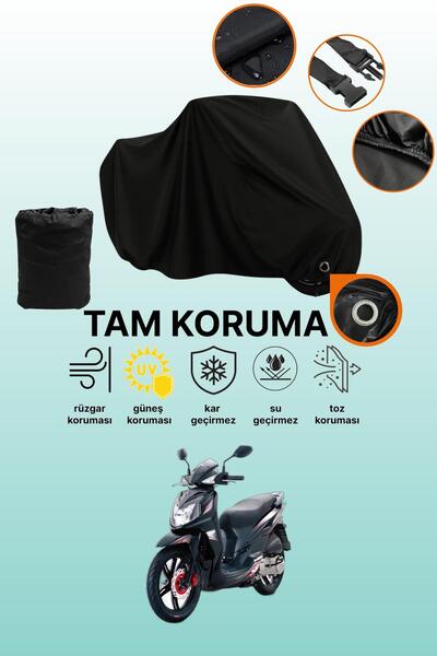dokaca Black Compatible with Lock Sym Symphony Sr 125 Compatible Motorcycle T...