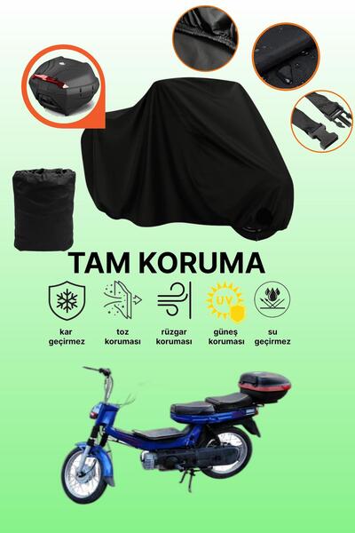 dokaca Black Rear Bag Compatible Kanuni Power Gxl Compatible Motorcycle Tarpa...