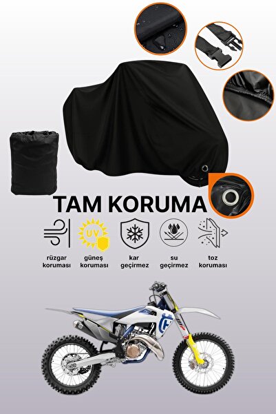 dokaca قماش دراجة نارية متوافق مع Husqvarna TC 50 متوافق مع القفل الأسود