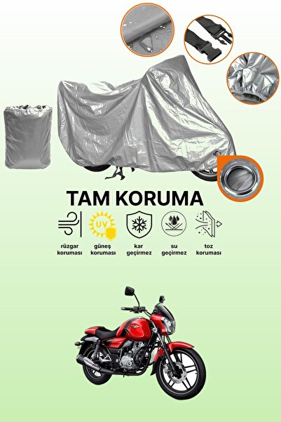 dokaca Gray Lock Compatible Bajaj V 15 Compatible Motorcycle Cover, Protectiv...