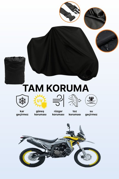 dokaca Black Tail Bag and Lock Mismatched Voge 250 Rally Compatible Motorcycl...