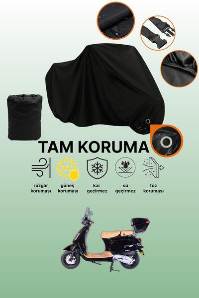 dokaca غطاء دراجة نارية متوافق مع Black Lock متوافق مع Falcon Cooper 50 EFI، ...