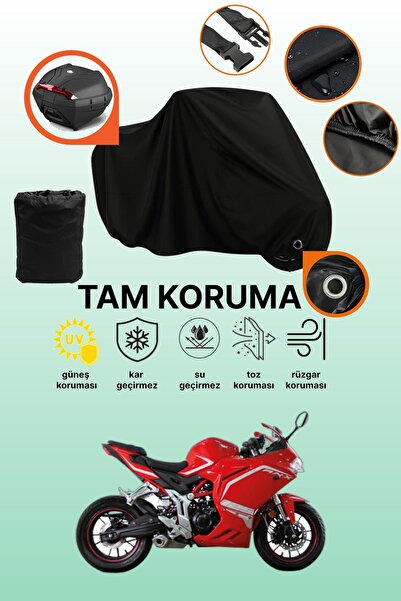 dokaca Black Lock and Tail Bag Compatible Rks Rnx Compatible Motorcycle Tarpa...