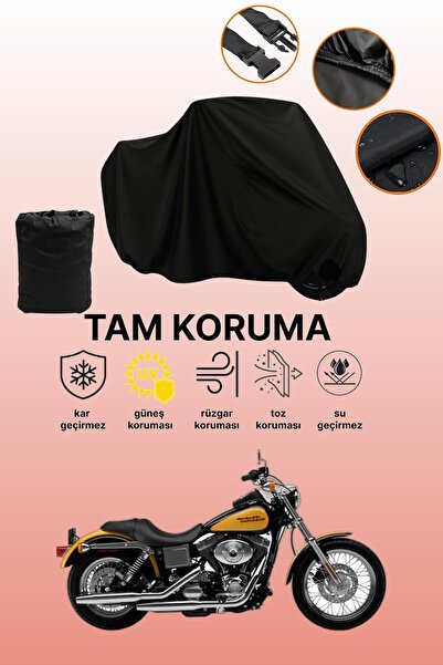 dokaca غطاء محرك متوافق مع دراجة هارلي ديفيدسون داينا لو رايدر FXDLI باللون ا...