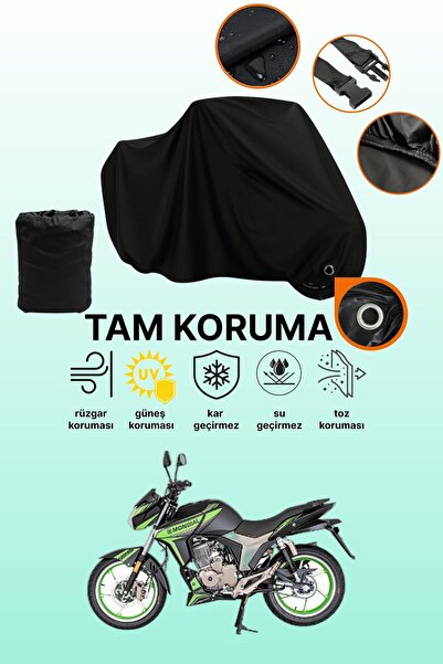 dokaca غطاء دراجة نارية متوافق مع Mondial KD 125 F CBS، غطاء واقي أسود اللون