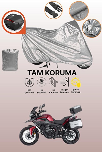dokaca Gray Tail Bag Compatible Mondial Rx3I Evo Compatible Motorcycle Cover,...