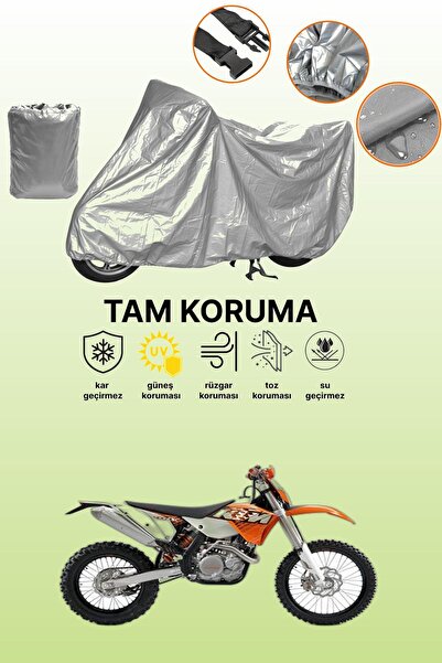 dokaca غطاء دراجة نارية رمادي اللون متوافق مع KTM 400 EXC، غطاء واقي، غطاء لل...