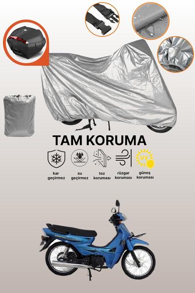 dokaca Gray Rear Bag Compatible Mondial 100 Sfc Basic X Compatible Motorcycle...