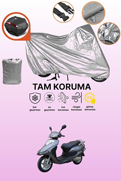 dokaca Gray Rear Bag Compatible with Apachi Nova 125 Compatible Motorcycle Ta...