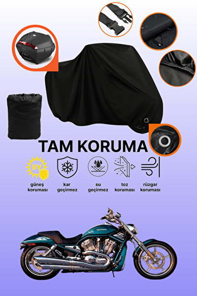 dokaca حقيبة خلفية وقفل أسود متوافقة مع دراجة هارلي ديفيدسون سكريمين إيجل V-R...