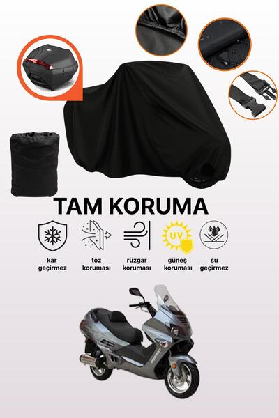 dokaca مظلة دراجة نارية متوافقة مع Asya Armada 250 متوافقة مع حقيبة الخلفية ا...