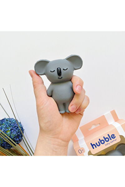 Hubble Bebek Diş Kaşıyıcı Ve Oyuncak - Koala Şekilli Dişlik (%100 DOĞAL KAUÇUK)