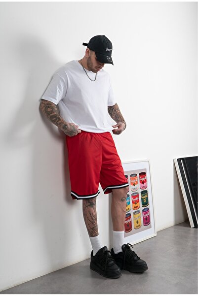 UKHWD SUPPLY Kırmızı DryTech Erkek Basketbol Şort UK1126KZ