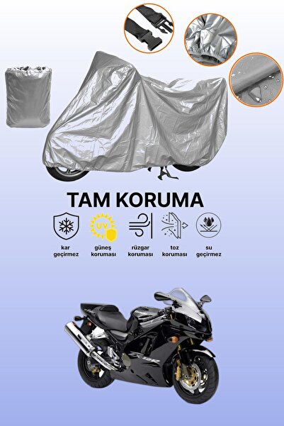 dokaca Gray Kawasaki Zx-12 R Compatible Motorcycle Cover, Protective Cover, M...