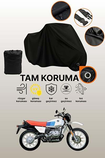 dokaca Black Lock Compatible Bmw R 80 Gs Compatible Motorcycle Tarpaulin, Pro...