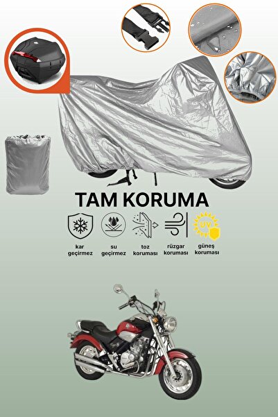 dokaca Gray Rear Bag Compatible Kanuni Tiger 250 Compatible Motorcycle Cover,...